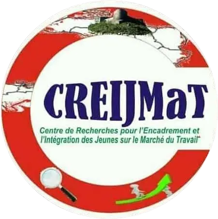 Logo du Centre CREIJMaT représentant la recherche et l'encadrement des jeunes